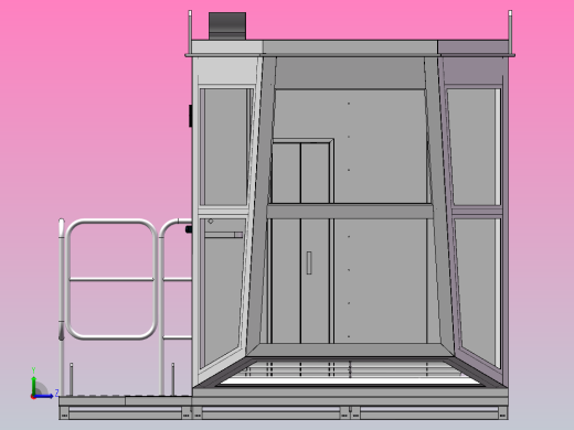 起重机司机室左视缩略图