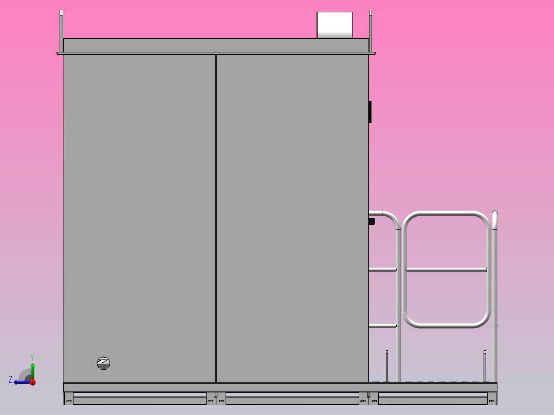 起重机司机室右视图
