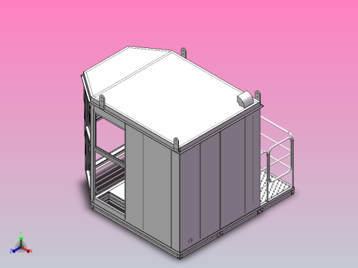 起重机司机室正等轴测缩略图