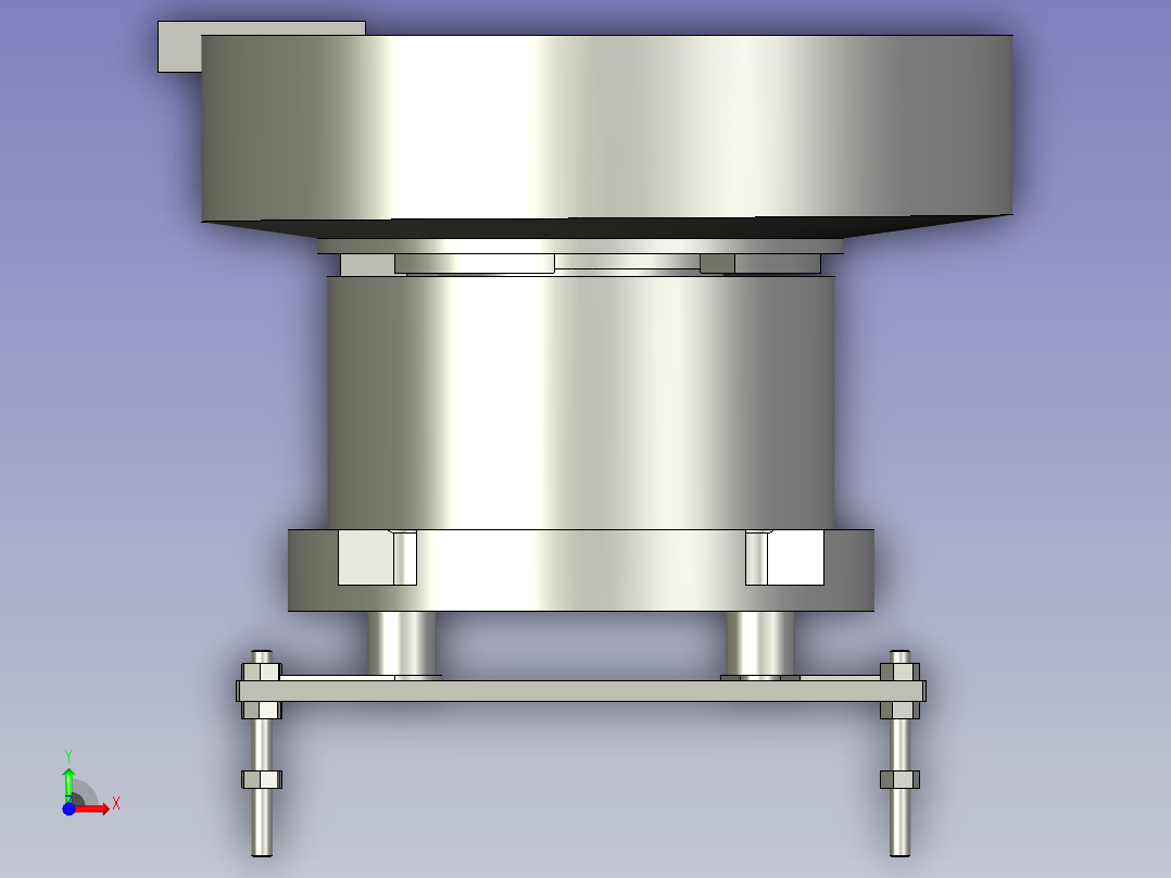 上套筒振动盘组件前视图