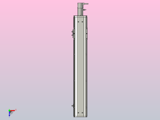 SYS12-BC-500-100W滚珠花健、支撑座、滚珠丝杠、交叉导轨、直线模组.STEP俯视缩略图