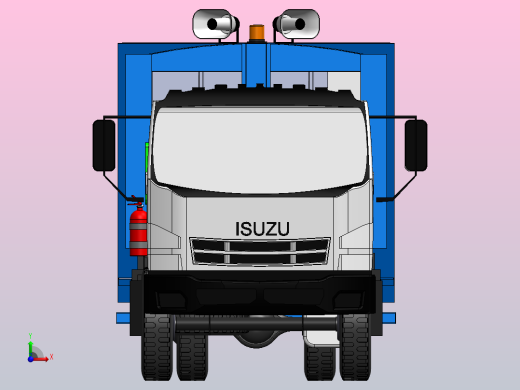 压缩式垃圾收集车前视缩略图