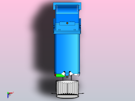 压缩式垃圾收集车俯视缩略图