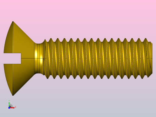 开槽半沉头螺钉M1-M10前视缩略图