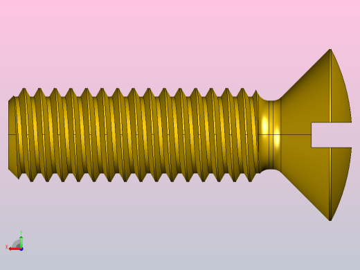 开槽半沉头螺钉M1-M10后视缩略图