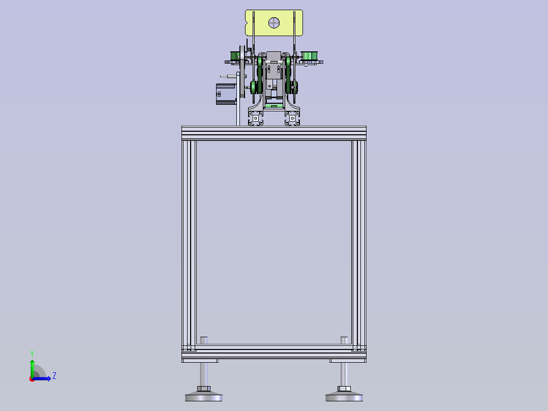 翻转传输机构左视图