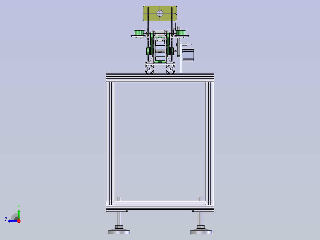 翻转传输机构右视图