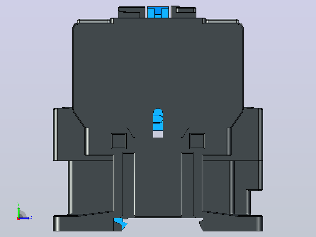 NXC-25_N～38_N交流接触器三维模型202204左视图