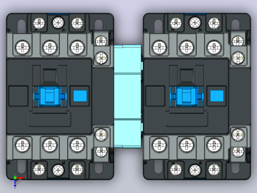 NXC-25_N～38_N交流接触器三维模型202204俯视缩略图