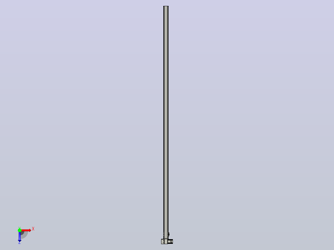 皮带直线轴半封闭可选导轨TPA-HNB-65S-90-L3000-LP-C-P10-N3俯视图