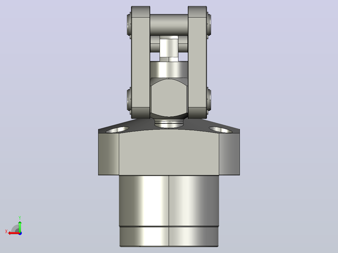 HTMA3200-2CC油压复动杠杆式夹紧器后视图