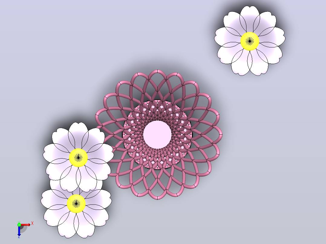 花瓶俯视图