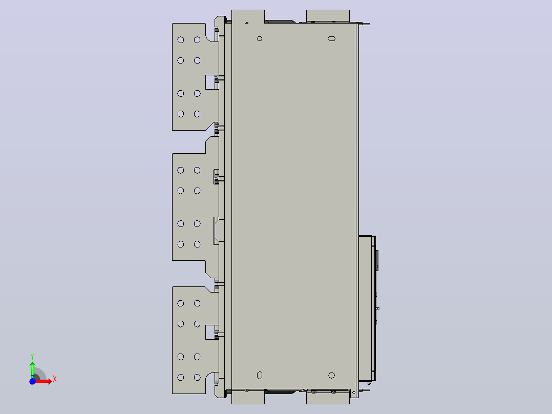 NA1-6300X-6300 3P抽屉万能式断路器三维模型202202前视图