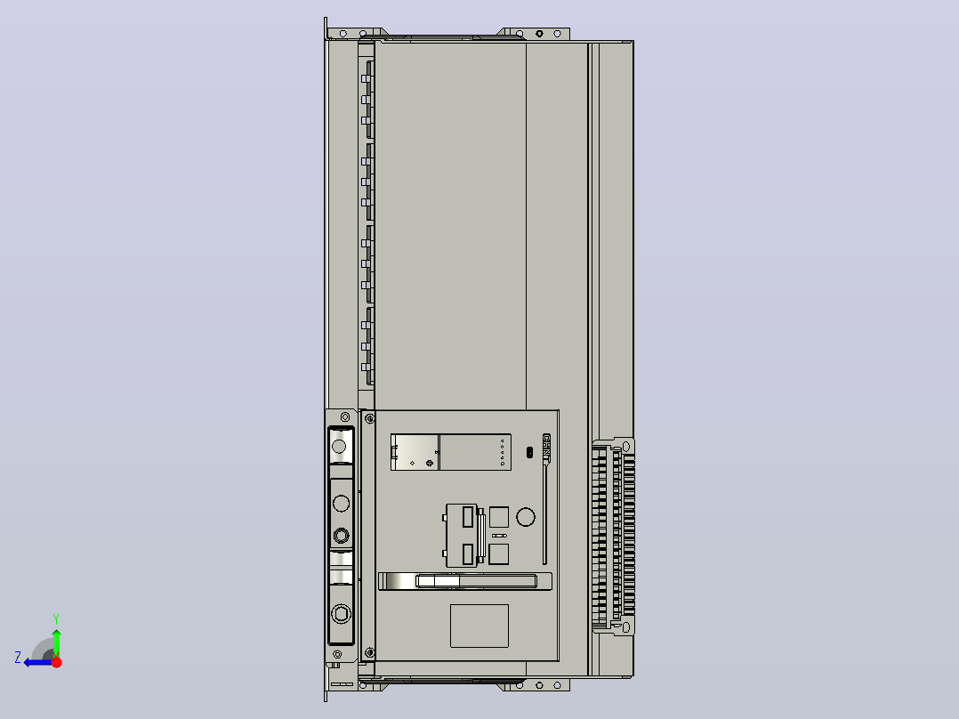 NA1-6300X-6300 3P抽屉万能式断路器三维模型202202右视图