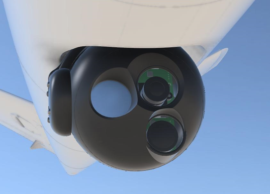 封闭式微型球万向架相机2x可见热概念13