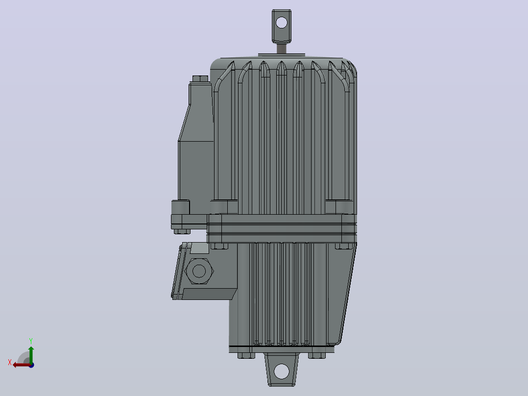 电力液压推动器MYT2-25／4 W.UL.DL.C.H.S后视图
