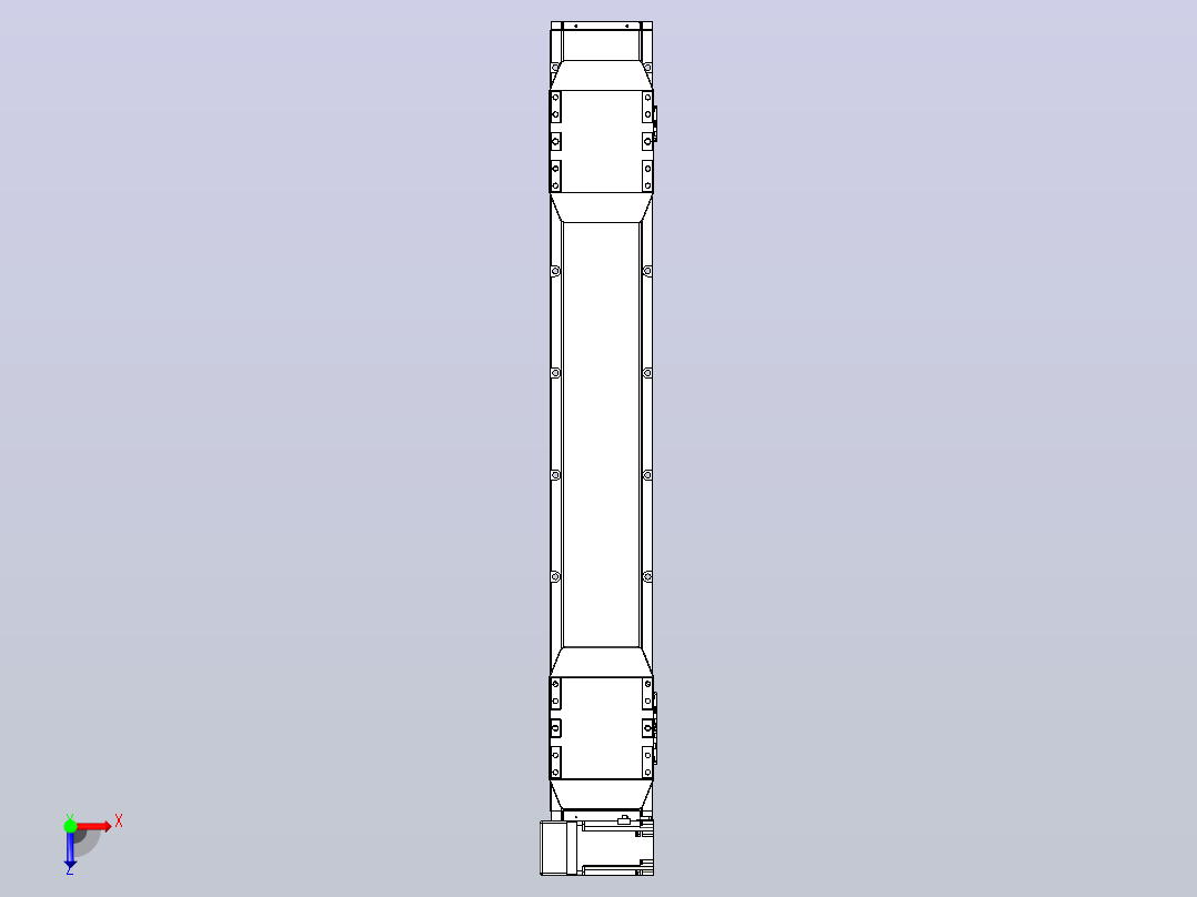 皮带直线轴双滑块型TPA-GCBS-150-P80-L300-LU-M75-N3俯视图