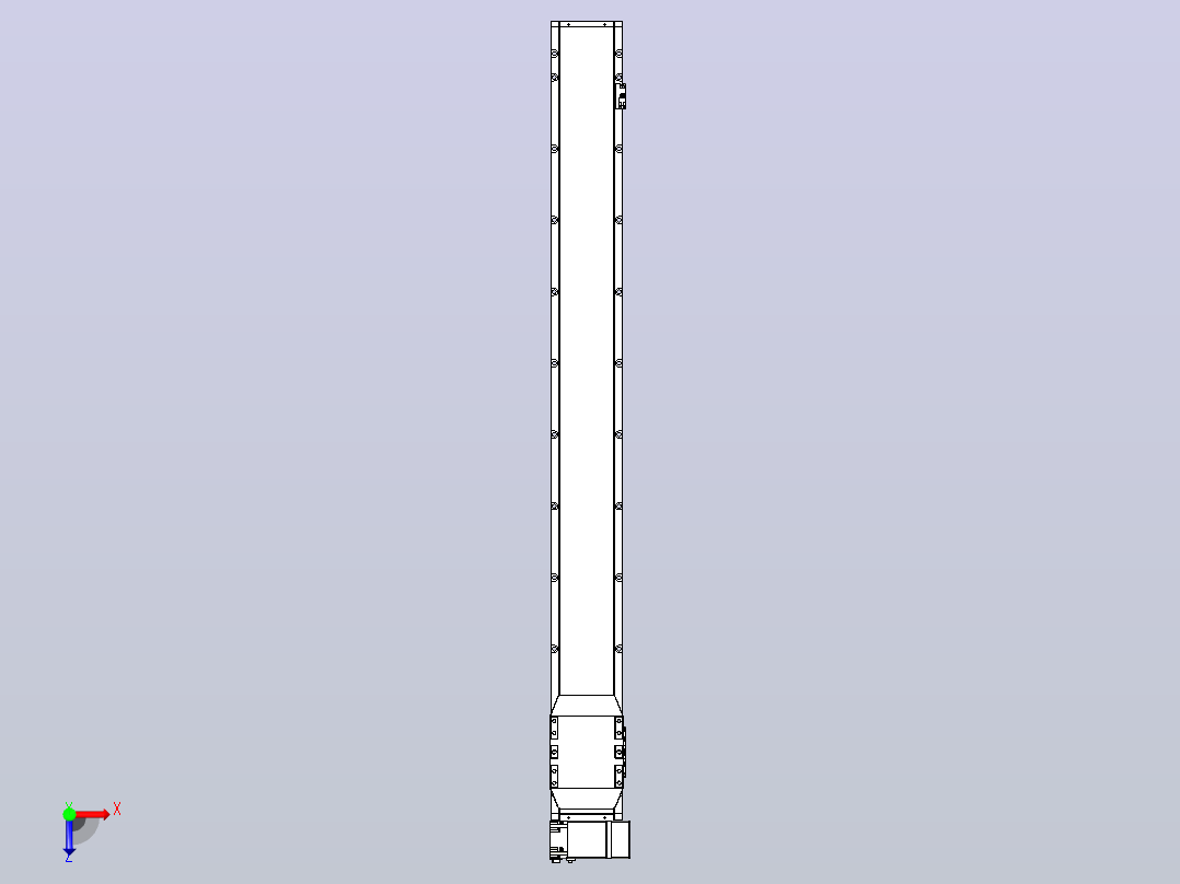 机器人皮带驱动直线轴TPA-GCB-150-P80-L1350-RP-M75-N3俯视图
