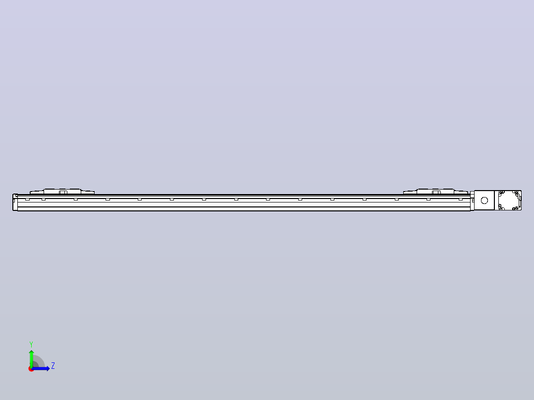 皮带直线轴双滑块型TPA-GCBS-120-P70-L475-QR-M20-N3左视图