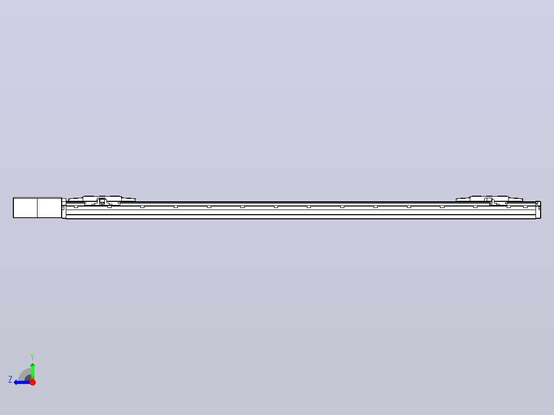 皮带直线轴双滑块型TPA-GCBS-120-P70-L475-QR-M20-N3右视图
