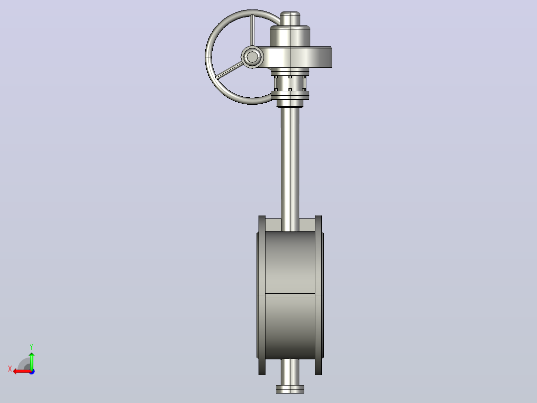 Dt943H(F)-10C.P.R.V-B[DN250]阀，截止阀，风阀，蝶阀后视图