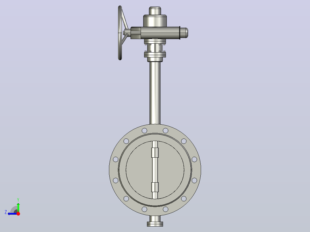 Dt943H(F)-10C.P.R.V-B[DN250]阀，截止阀，风阀，蝶阀右视图