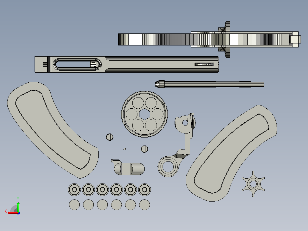 Mauser C78 10.6mm（3D打印套件玩具枪）后视图