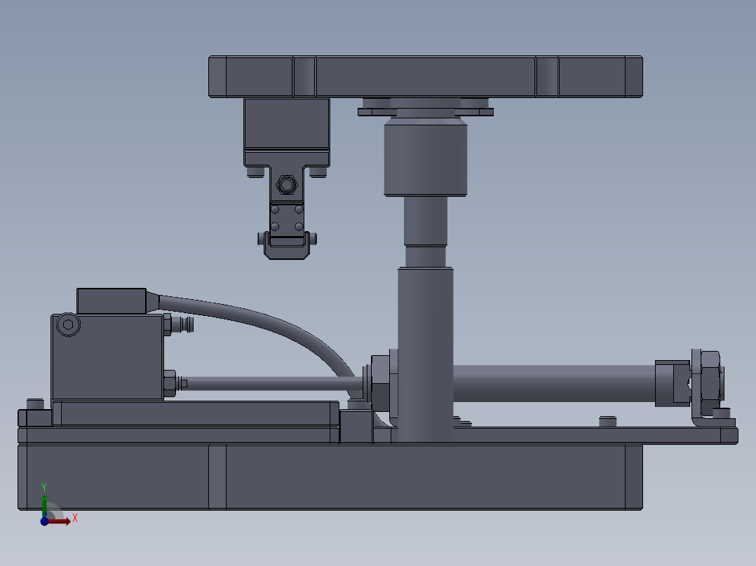 非标设计之气动夹具前视图