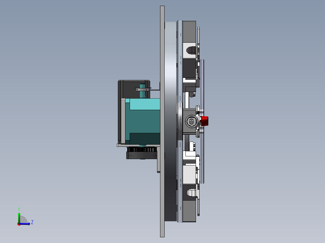 分割器旋转自动夹紧装置sw16可编辑左视图