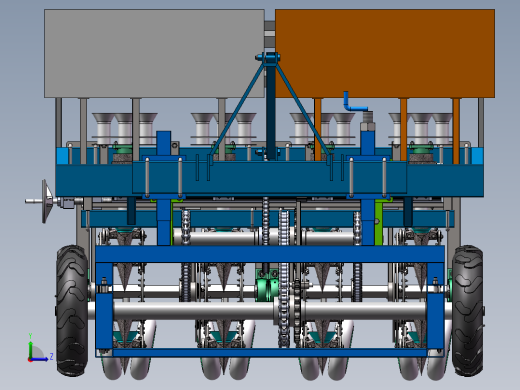 吊篮式油菜移栽机sw16可编辑左视缩略图