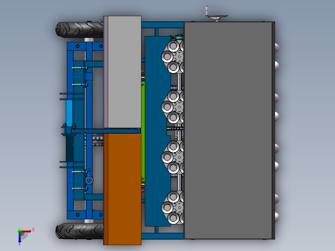 吊篮式油菜移栽机sw16可编辑俯视图