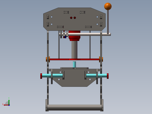 手动液压压力机设备后视缩略图