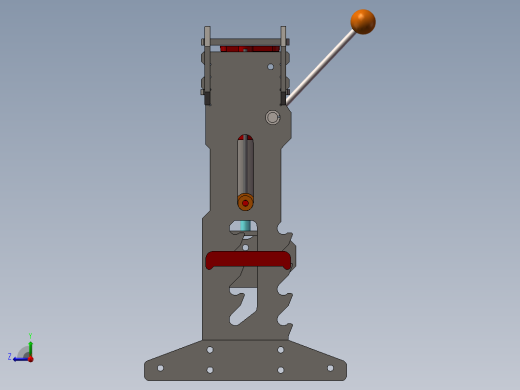手动液压压力机设备右视缩略图