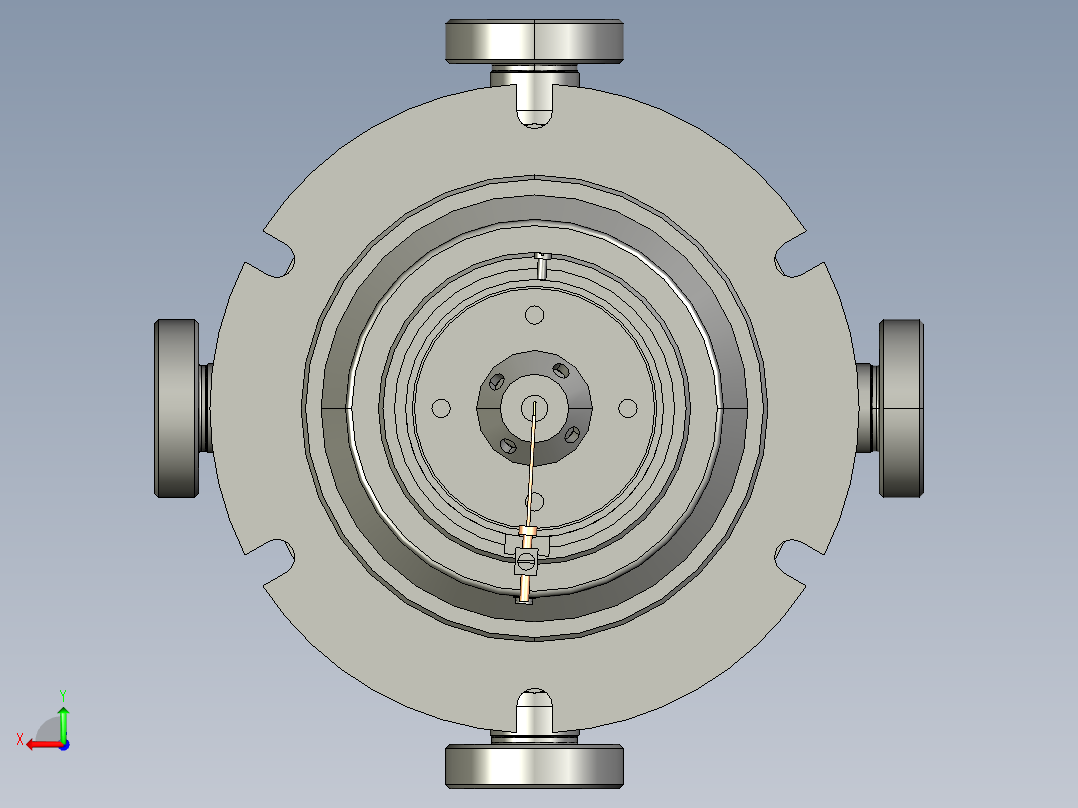 八角形真空室后视图