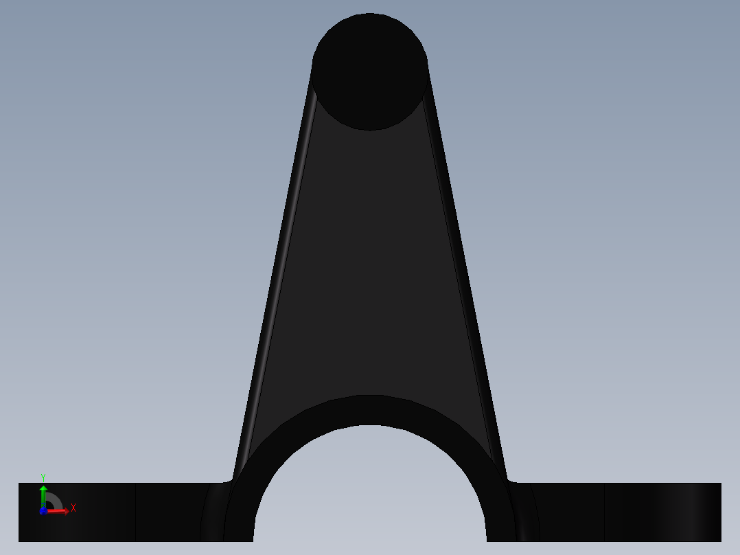 支架设计前视图