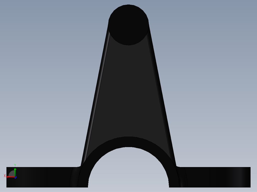 支架设计后视图