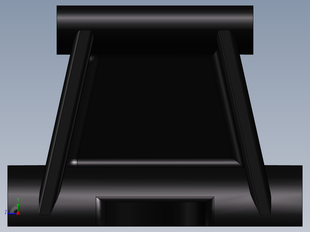 支架设计右视图