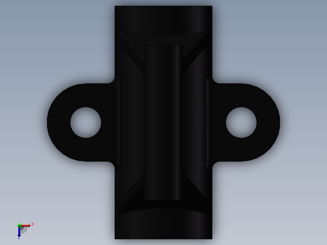 支架设计俯视图