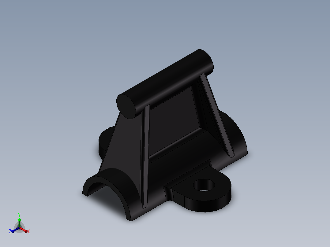 支架设计正等轴测图