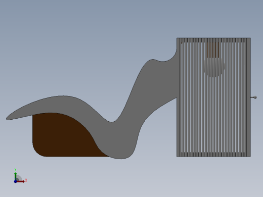 solidworks实木躺椅前视缩略图