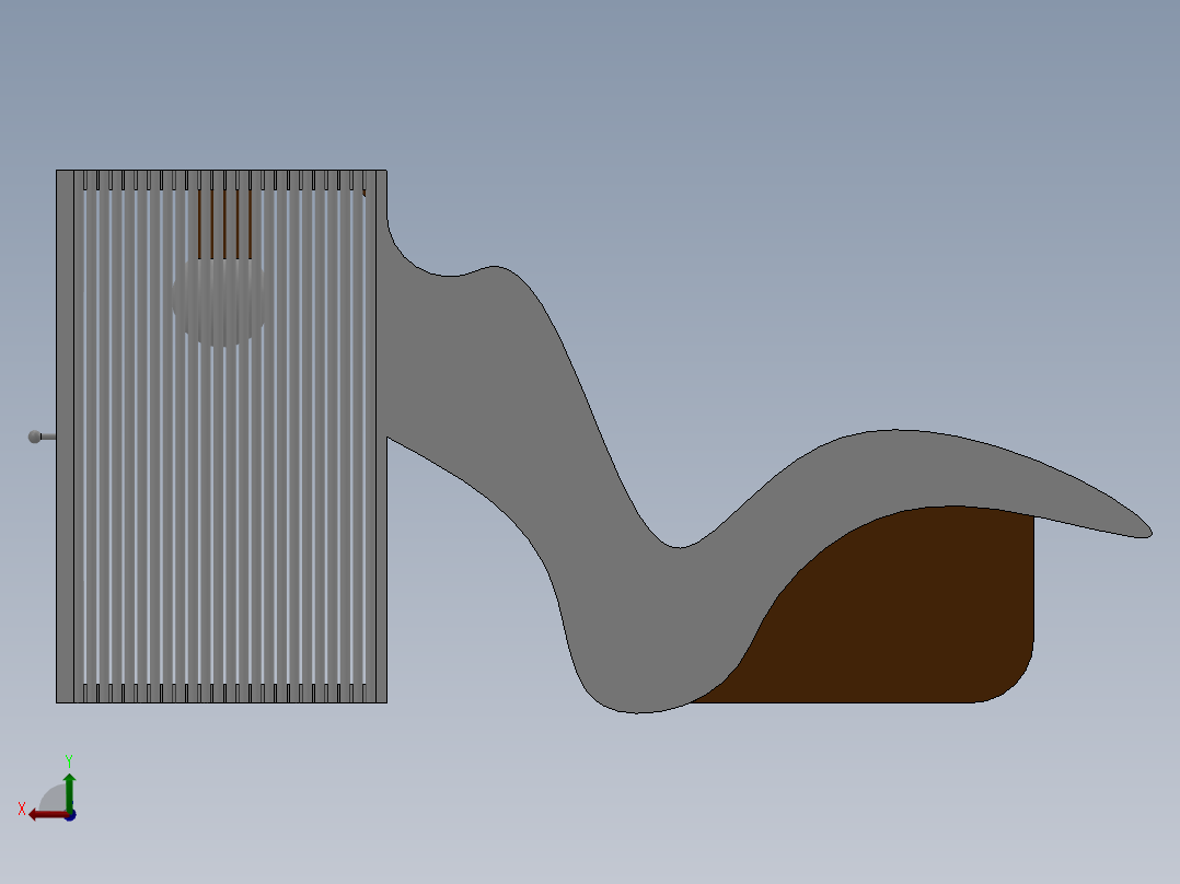 solidworks实木躺椅后视图