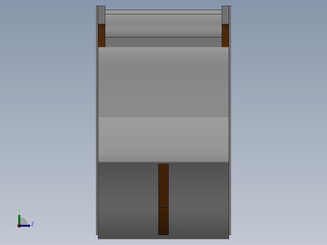 solidworks实木躺椅左视图
