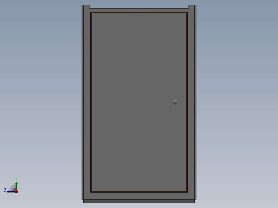 solidworks实木躺椅右视图