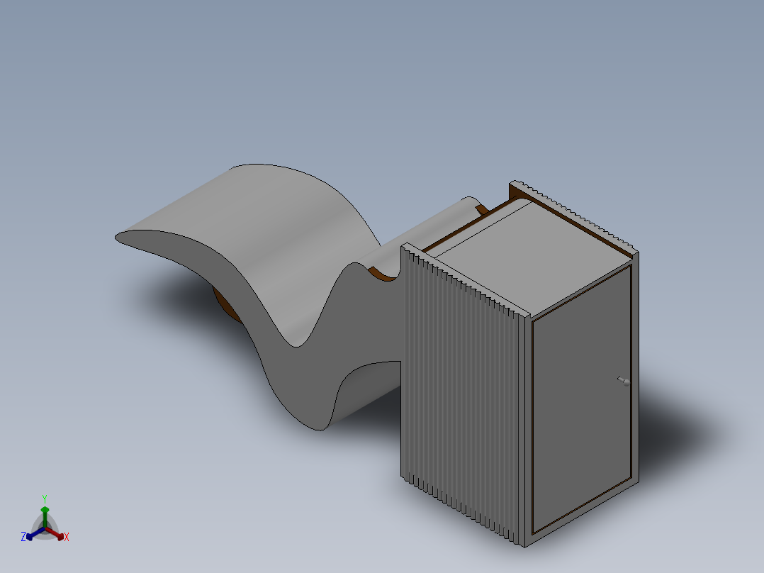 solidworks实木躺椅正等轴测图