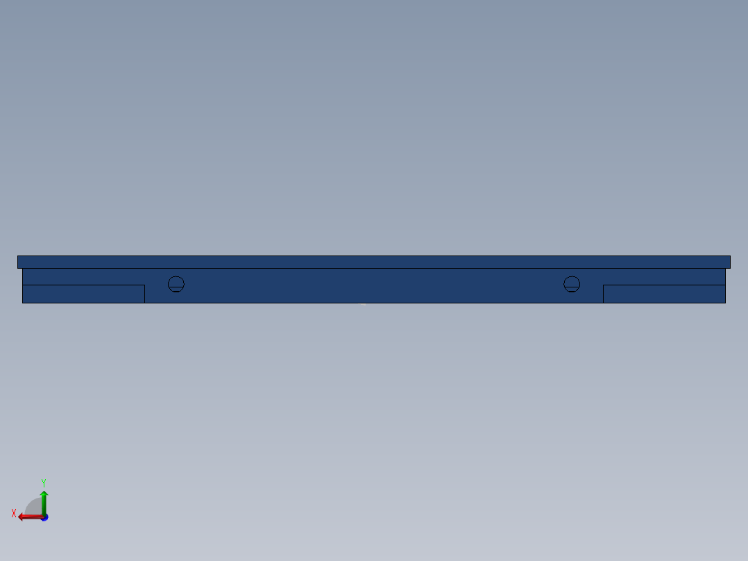 测功机底板设计后视图