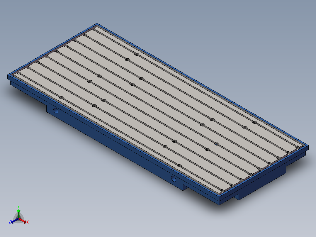 测功机底板设计正等轴测图