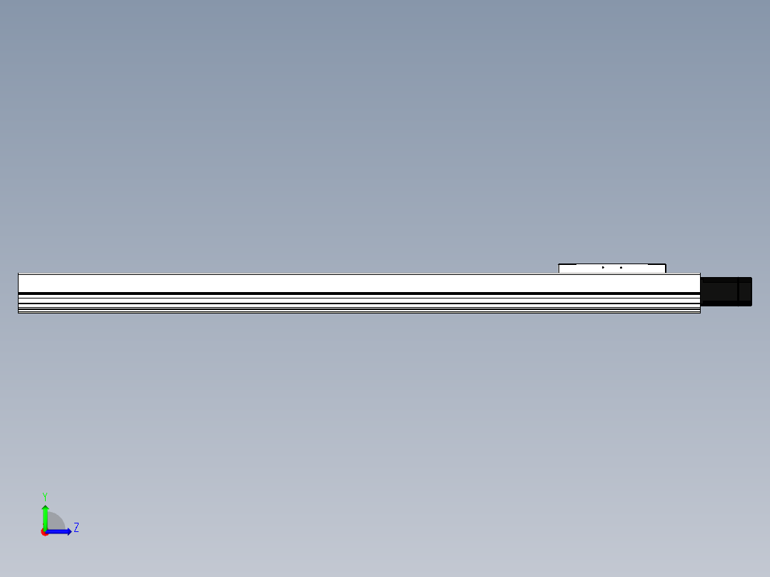 Toyo东佑达直线模组-ECH22-L25-1450-BC-M75-C4左视图
