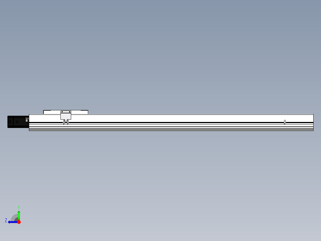 Toyo东佑达直线模组-ECH22-L25-1450-BC-M75-C4右视图