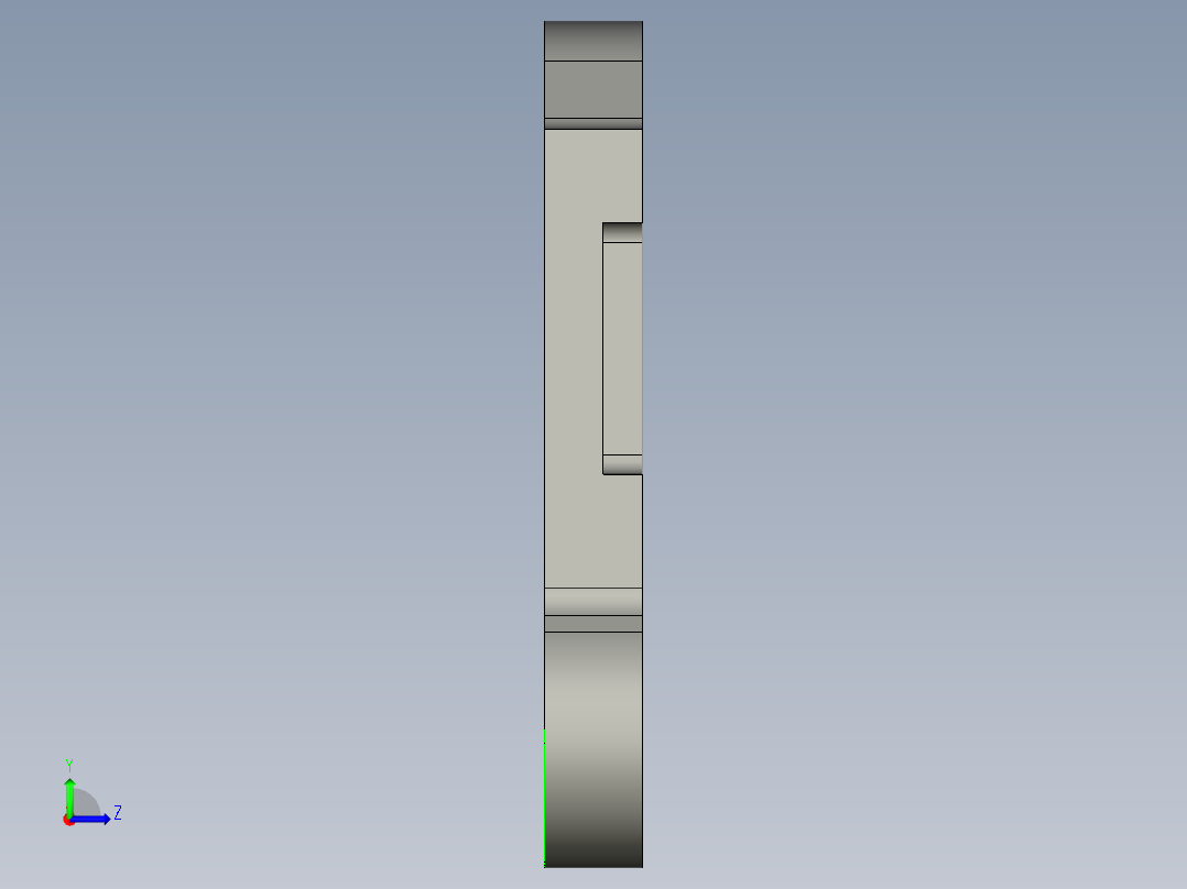 双耳止动垫片冲孔落料冲裁模设计【10张CAD图纸】左视图