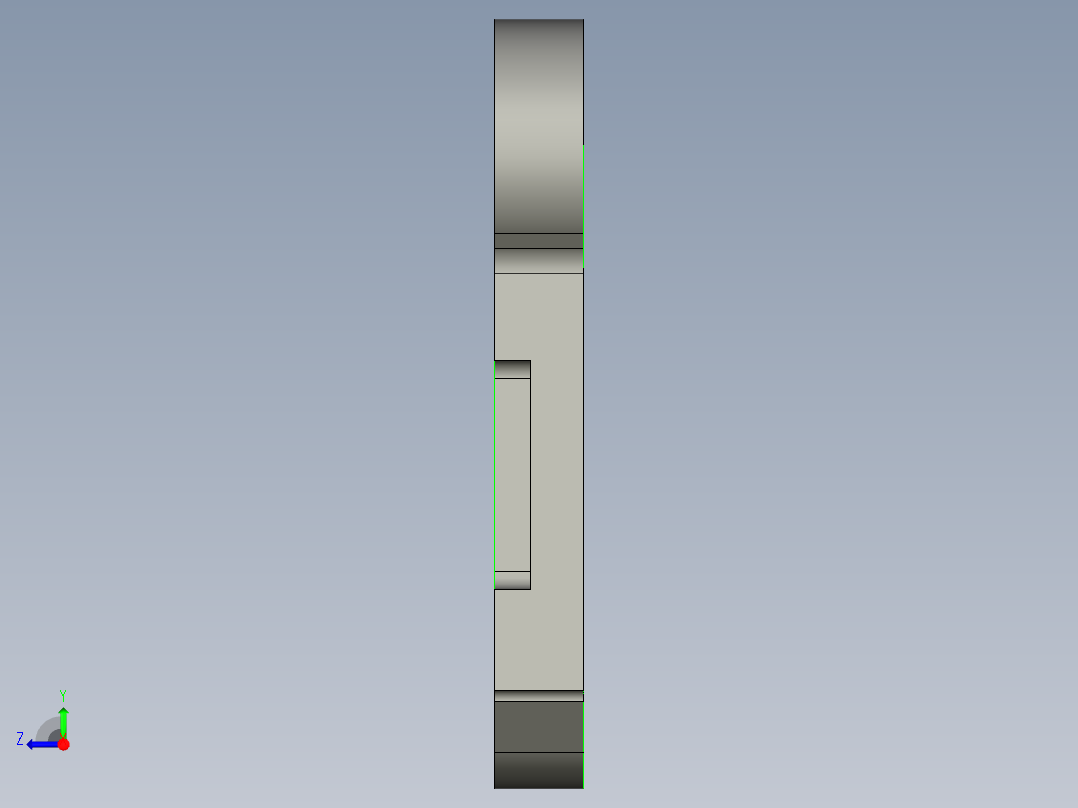 双耳止动垫片冲孔落料冲裁模设计【10张CAD图纸】右视图